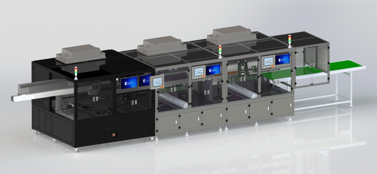 60寸粒子检测及三合一点胶机